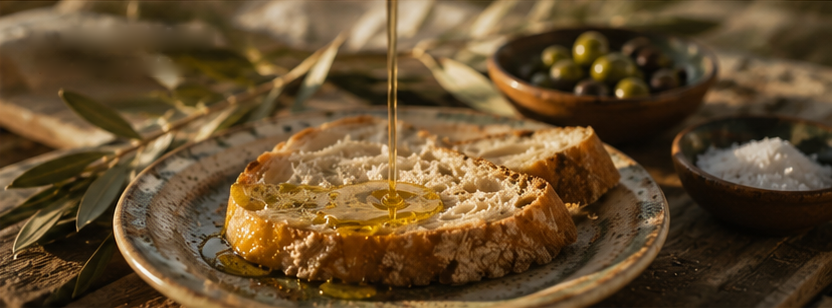 Bread with olive oil